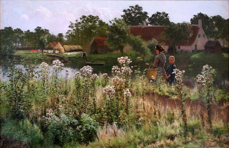 Emile Claus The river Lys at Astene oil painting picture